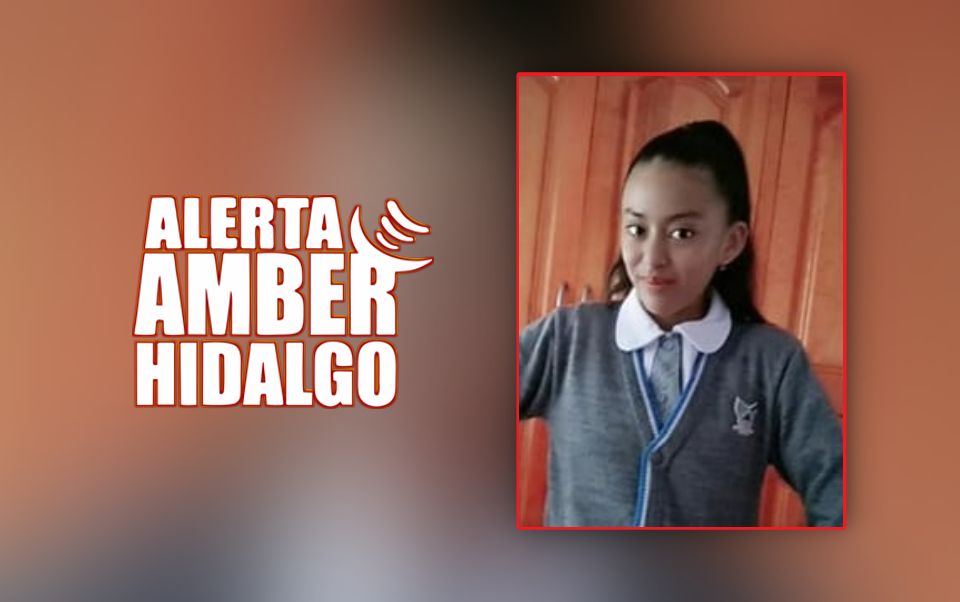 Activan Alerta Amber para localizar a Zavely Guadalupe, menor desaparecida en Hidalgo