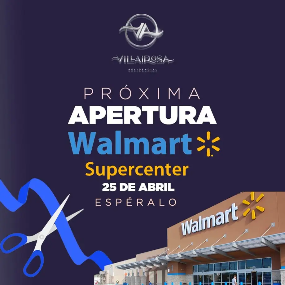 La próxima semana será la apertura del nuevo Walmart Villa Airosa Pachuca
