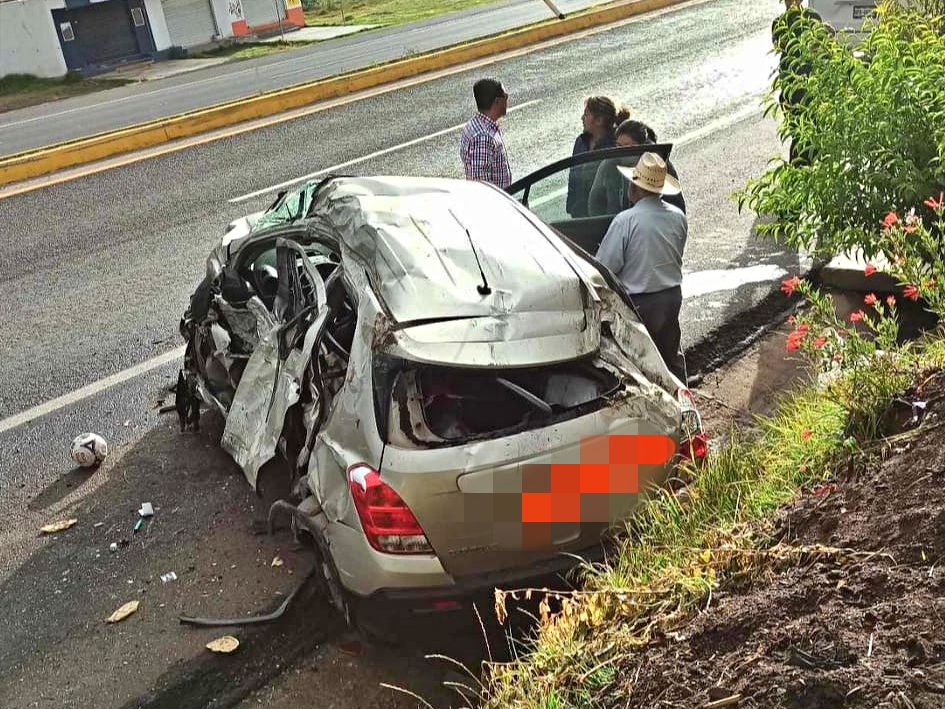 Mujer pierde la vida en fatal accidente ocurrido en la Pachuca-Tulancingo