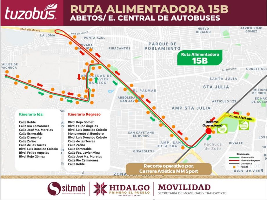 Habrá cierre de 12 estaciones y desvíos temporales en 6 rutas del Tuzobús