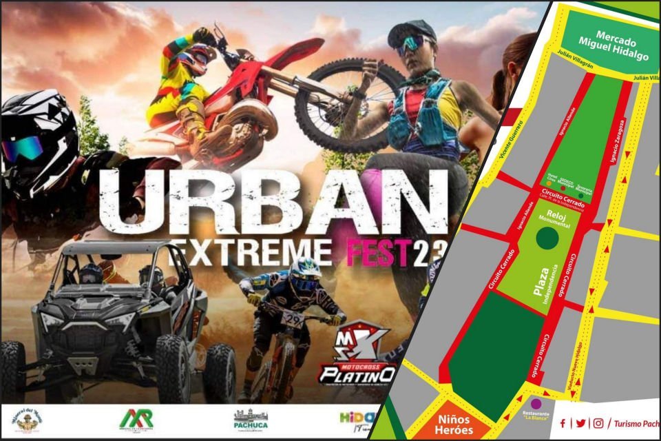 Cerrarán calles de Pachuca por Urban Extreme Fest 2023
