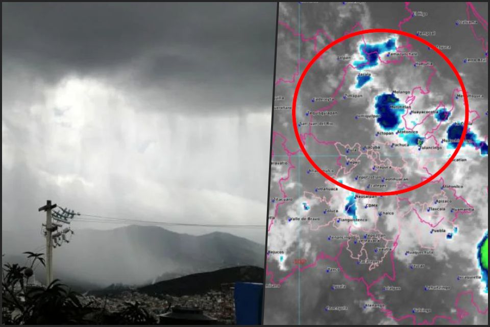 #Clima 🌧️ Pronostican fuertes lluvias y tolvaneras para Hidalgo