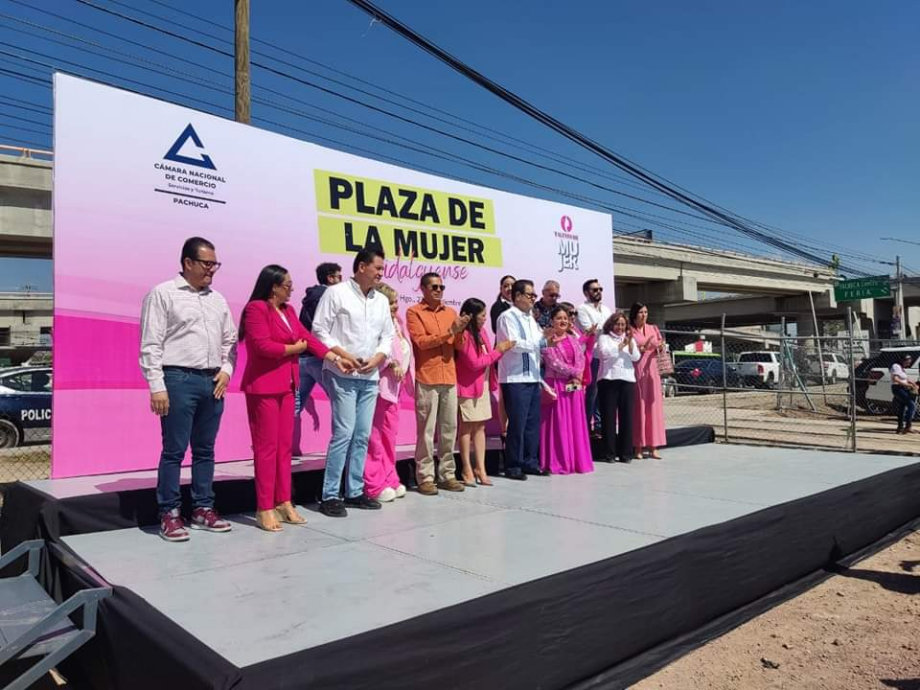 Pachuca tiene nueva Plaza de la Mujer Hidalguense