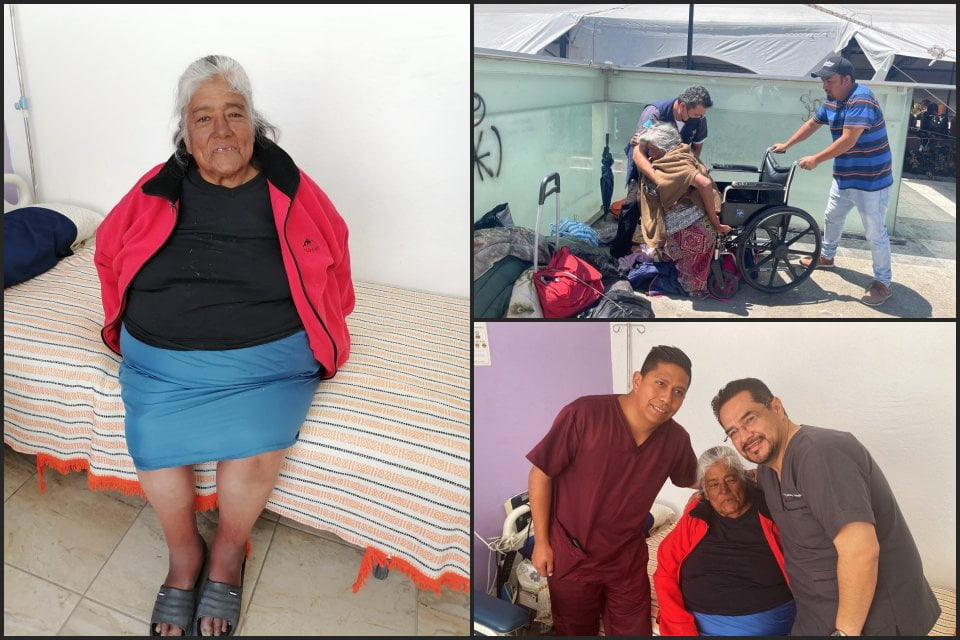 ¡Bravo! Rescata Salud Hidalgo a adulta mayor que se encontraba en condición de calle en el centro de Pachuca