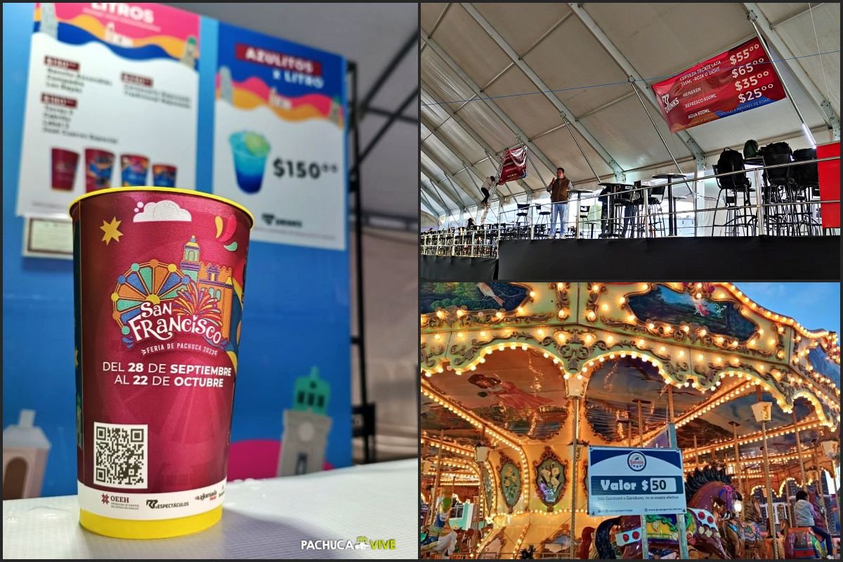 Bebidas, alimentos, atracciones y juegos; así los precios en la Feria de Pachuca 2023