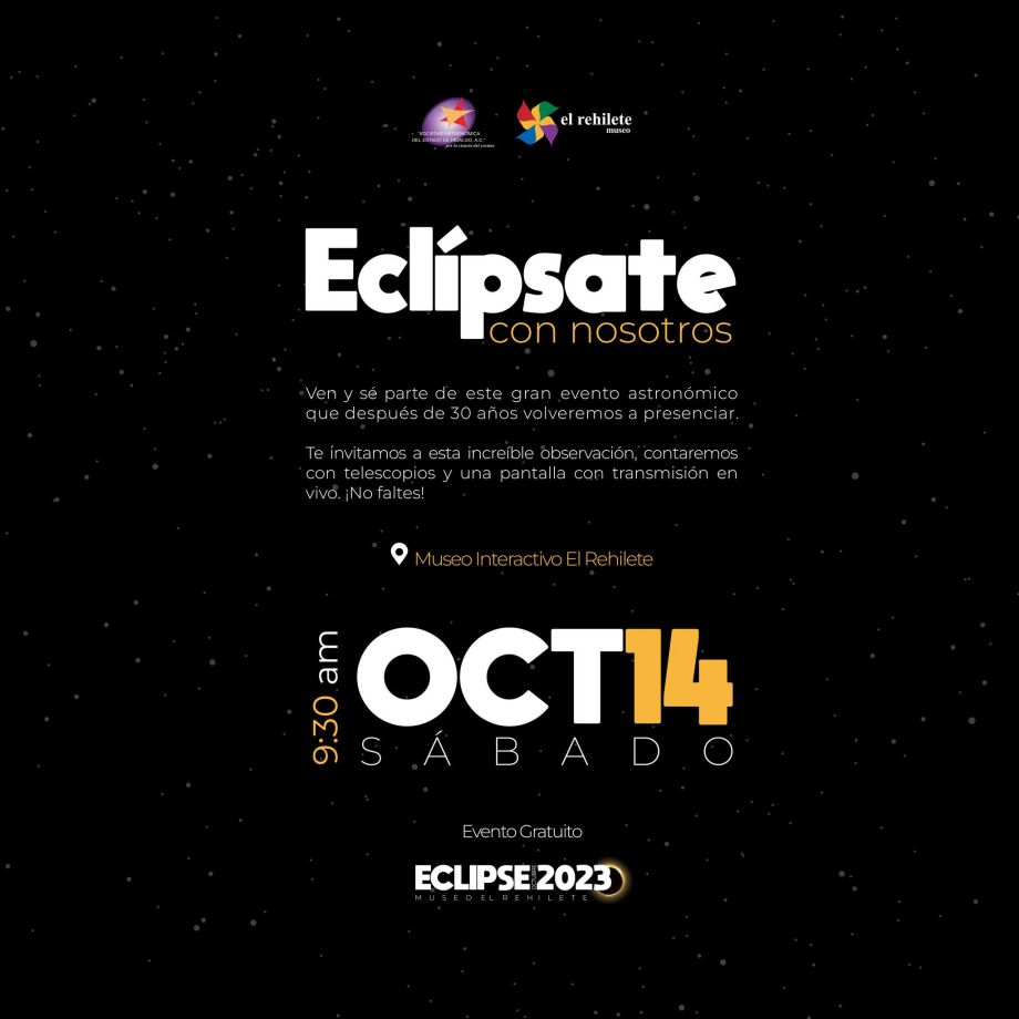 #AnilloDeFuego: ¡Eclipse Solar se verá en Pachuca!, habrá eventos de observación