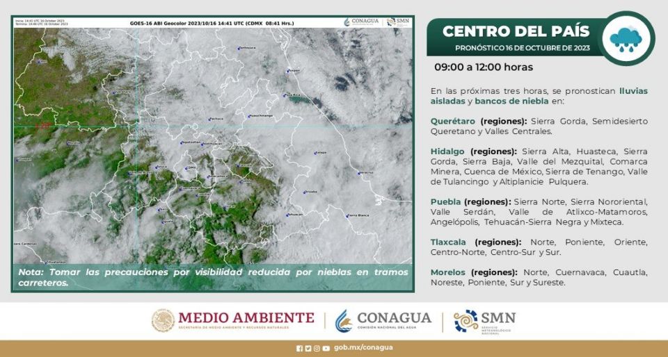 ¡#SaquenLasCobijas! 🥶 Masa de aire gélido del frente frío 6 continuará sobre Pachuca