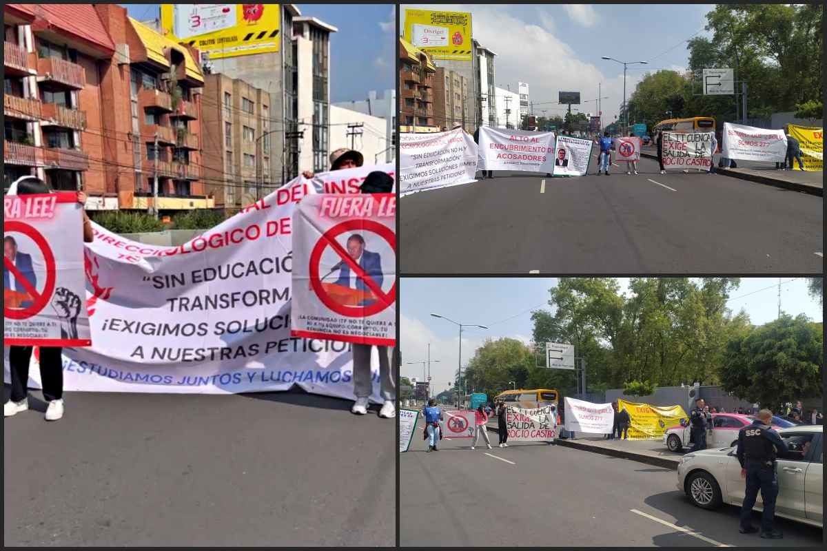 Estudiantes del Tec de Pachuca llevan manifestación a la Ciudad de México