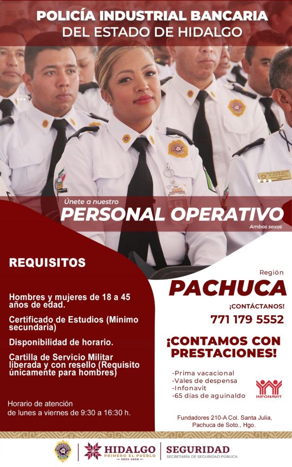 ¿Buscas trabajo? PIBEH ofrece empleo en Pachuca con prestaciones y prima vacacional