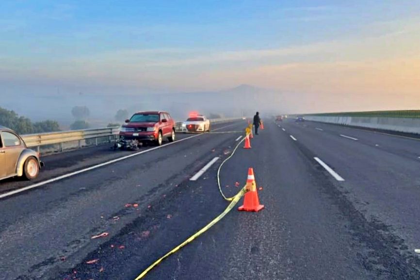 Tragedia en la México-Pachuca: motociclista fallece atropellado tras ser impactado por una camioneta