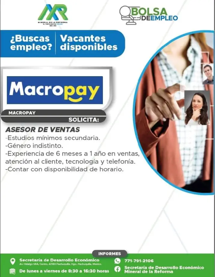 ¿Buscas trabajo? Conocidas empresas ofrecen estas vacantes en Pachuca y Mineral de la Reforma