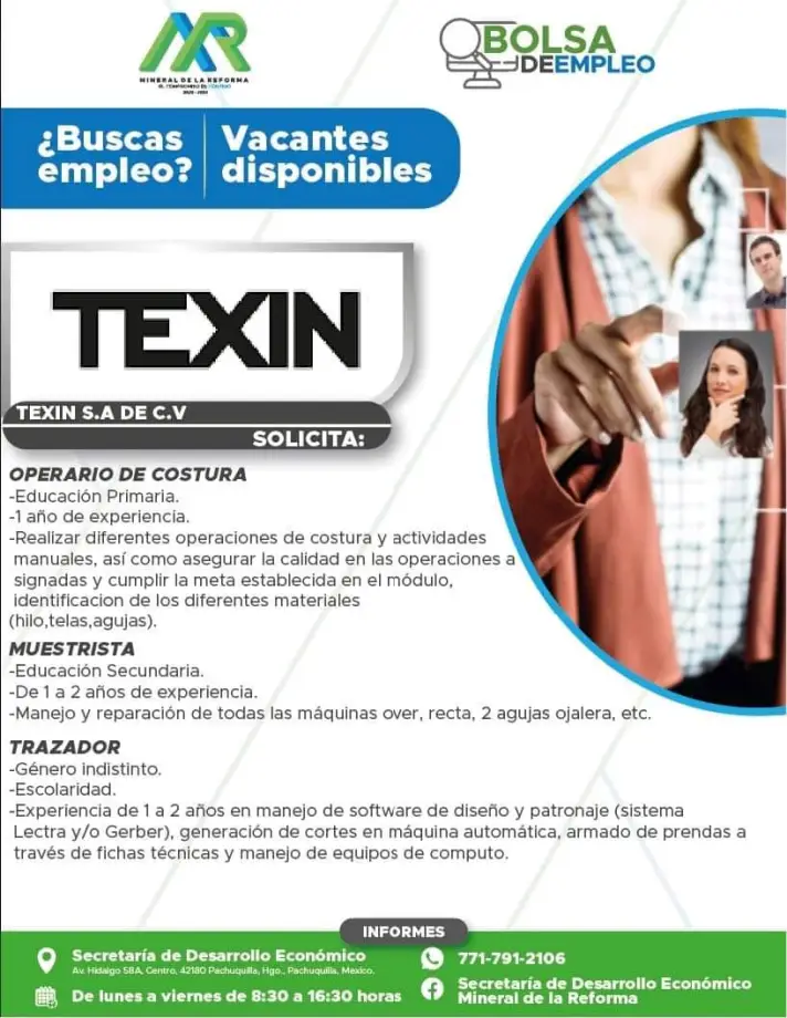 ¿Buscas trabajo? Conocidas empresas ofrecen estas vacantes en Pachuca y Mineral de la Reforma