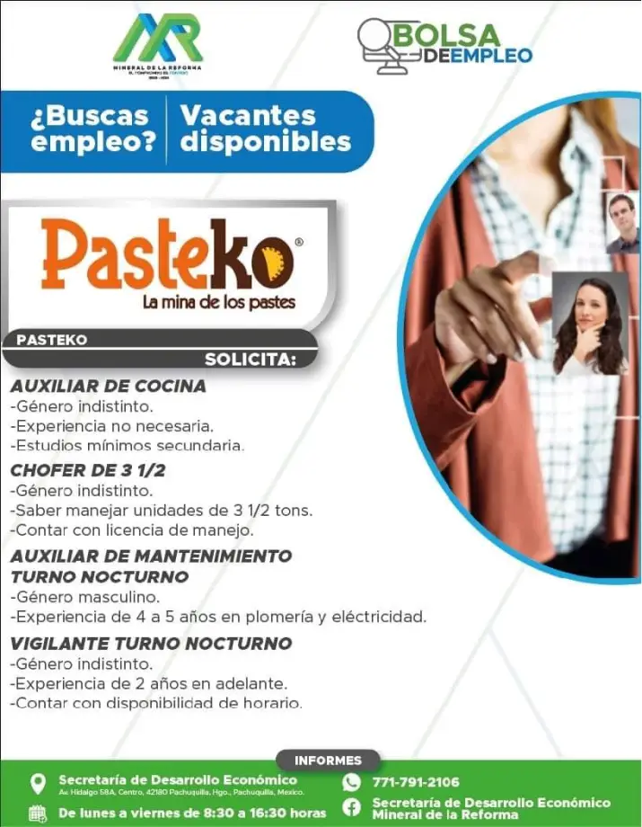 ¿Buscas trabajo? Conocidas empresas ofrecen estas vacantes en Pachuca y Mineral de la Reforma