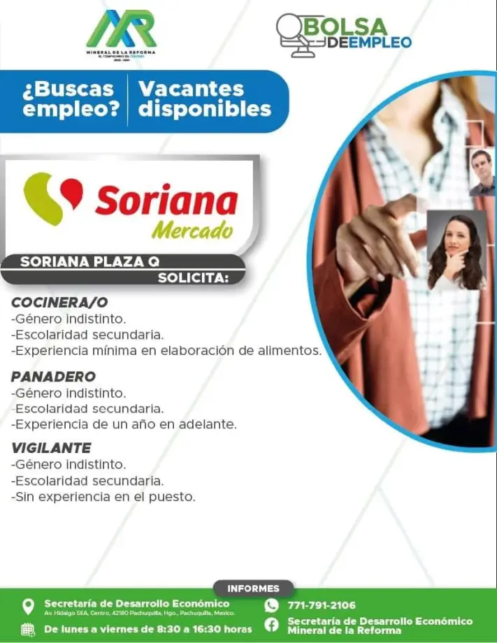 ¿Buscas trabajo? Conocidas empresas ofrecen estas vacantes en Pachuca y Mineral de la Reforma