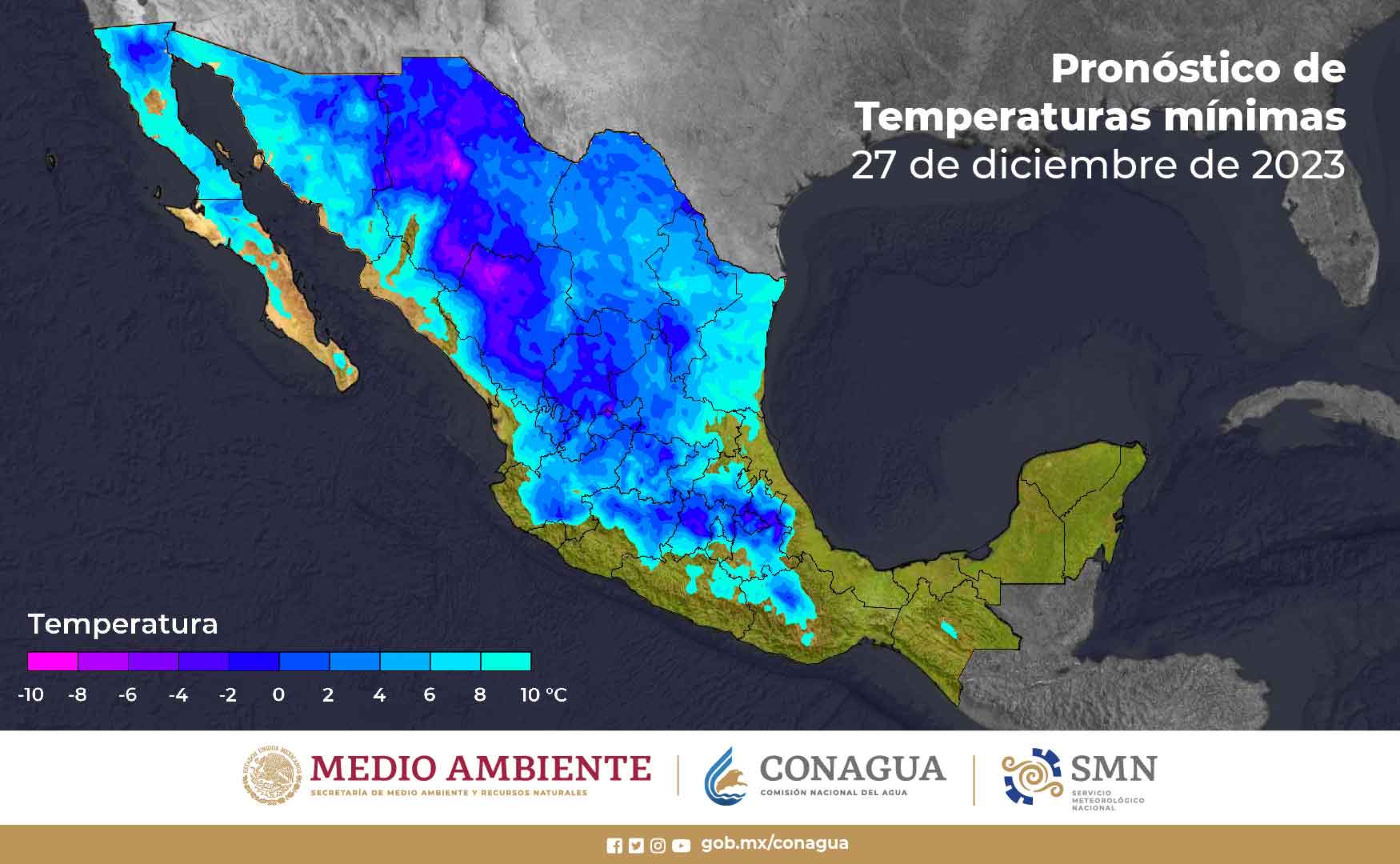 ¡Abrígate! Frío y lluvias, se esperan este miércoles en Hidalgo