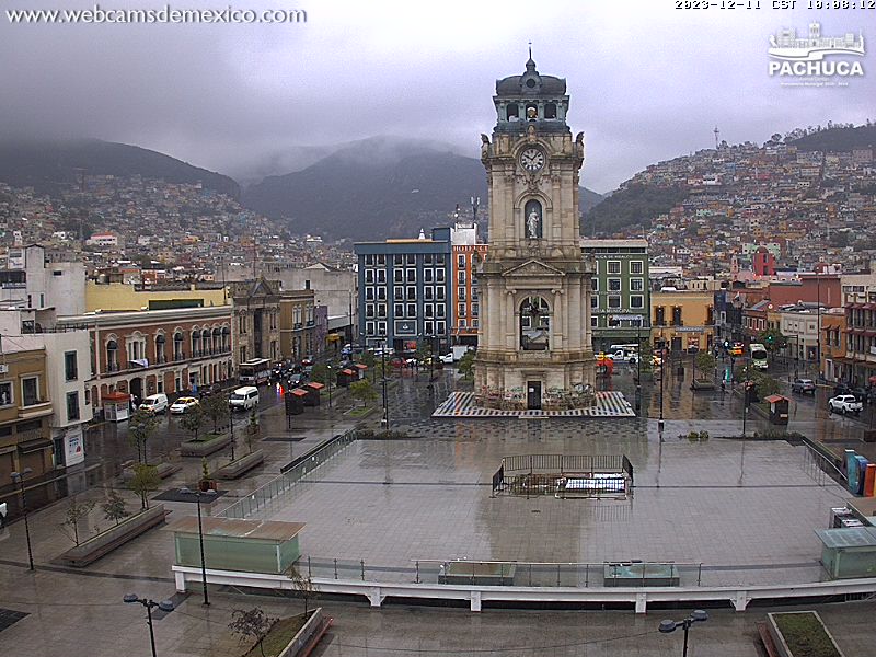 Lluvia y descenso en la temperatura en Pachuca por el frente frío 16