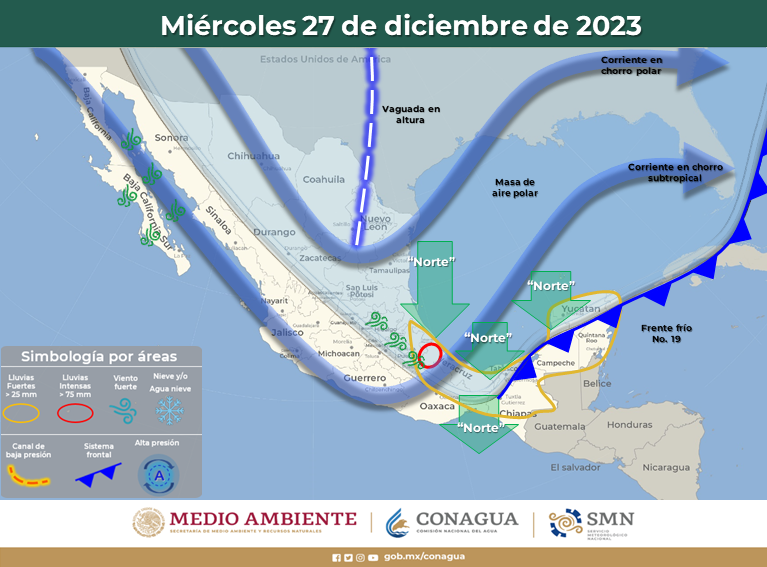 ¡Abrígate! Frío y lluvias, se esperan este miércoles en Hidalgo