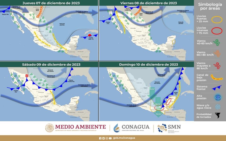 El frío no da tregua, aquí viene un nuevo frente con más descenso en las temperaturas