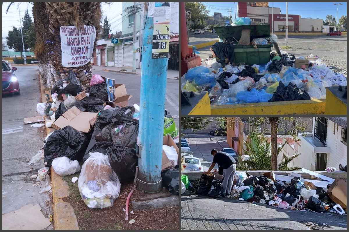 Severa crisis de basura en Pachuca; el servicio de recolección brilla por su ausencia