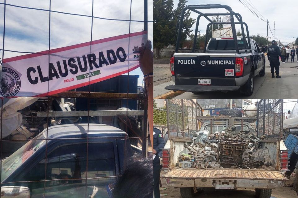 Decomisos y clausuras, el resultado del 'Operativo Cobre' realizado por Seguridad Pública de Pachuca