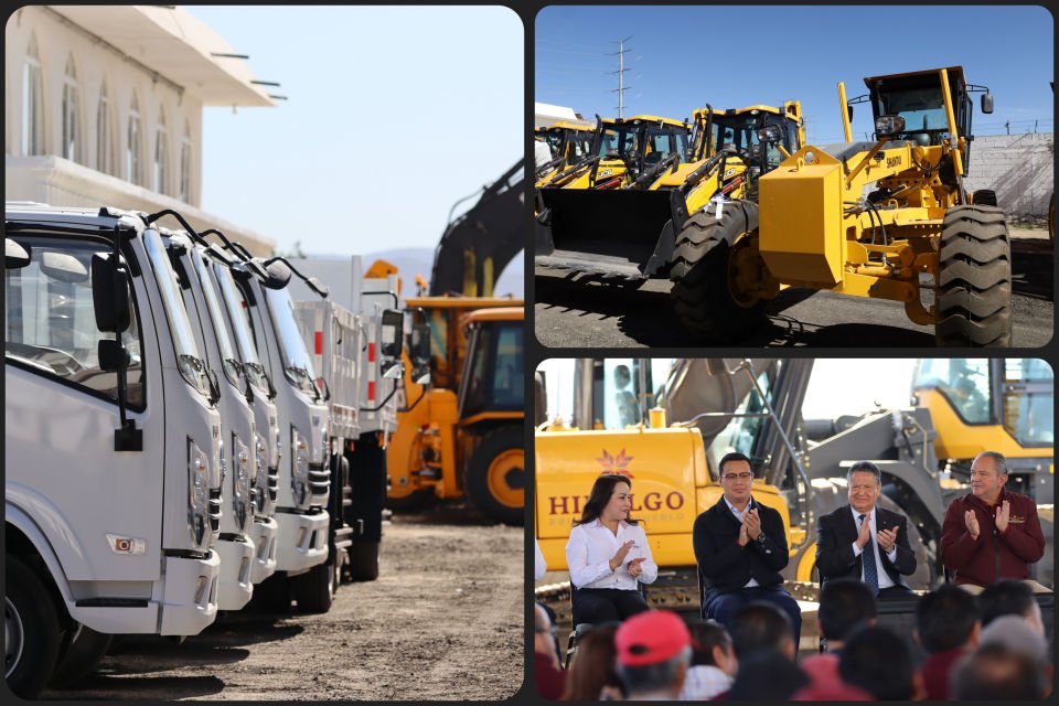 De 110 máquinas que había en Hidalgo para infraestructura, la administración anterior dejó solo 7 funcionando
