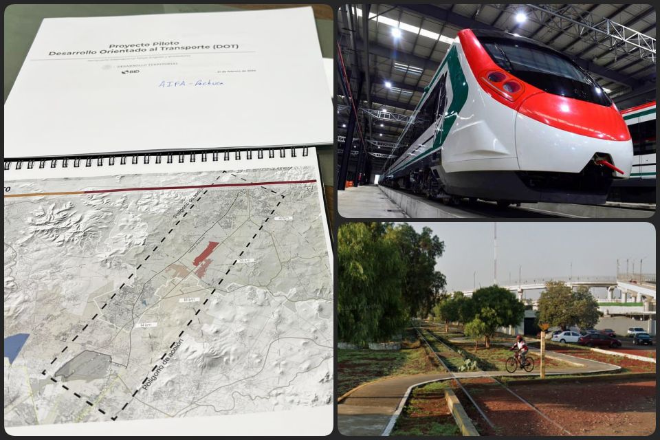 Avanza proyecto del tren AIFA-Pachuca: recorren posible ruta y propuestas de estaciones