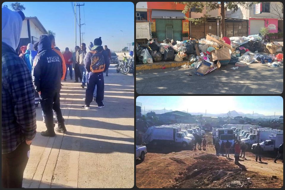 ¡Crisis! Estalla conflicto y se paraliza la recolección de basura en Pachuca