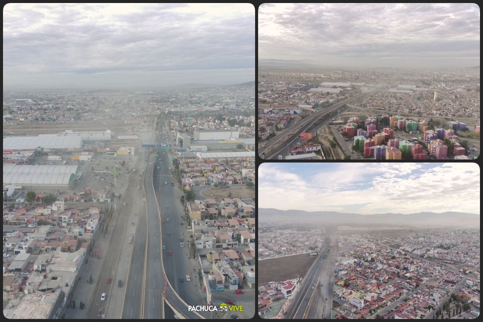 ¡#Insalubre! Preocupante contaminación en Pachuca por temporada de partículas y obras | Fotos y video