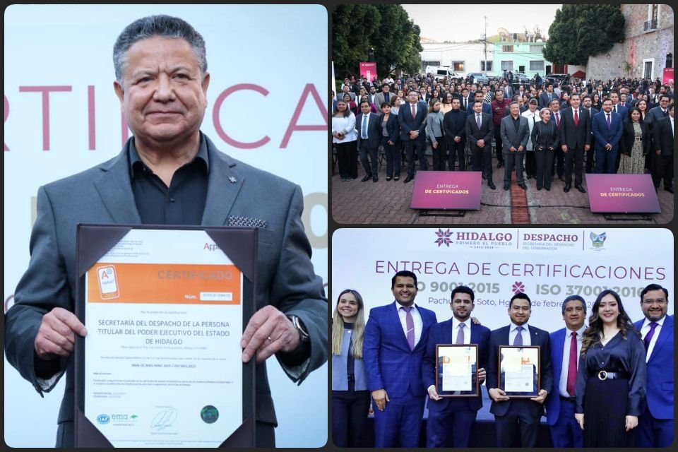 Esta secretaría de Hidalgo es la primera en su tipo a nivel nacional en obtener certificación ISO antisoborno