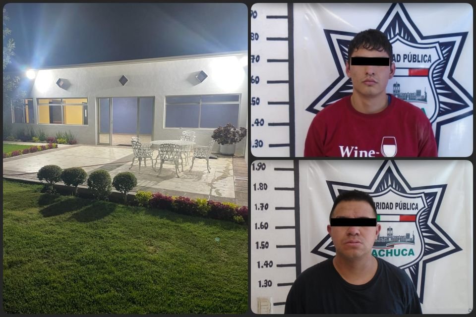 Asaltantes armados irrumpen en salón de fiestas de Pachuca y amarran a víctimas; dos fueron atrapados