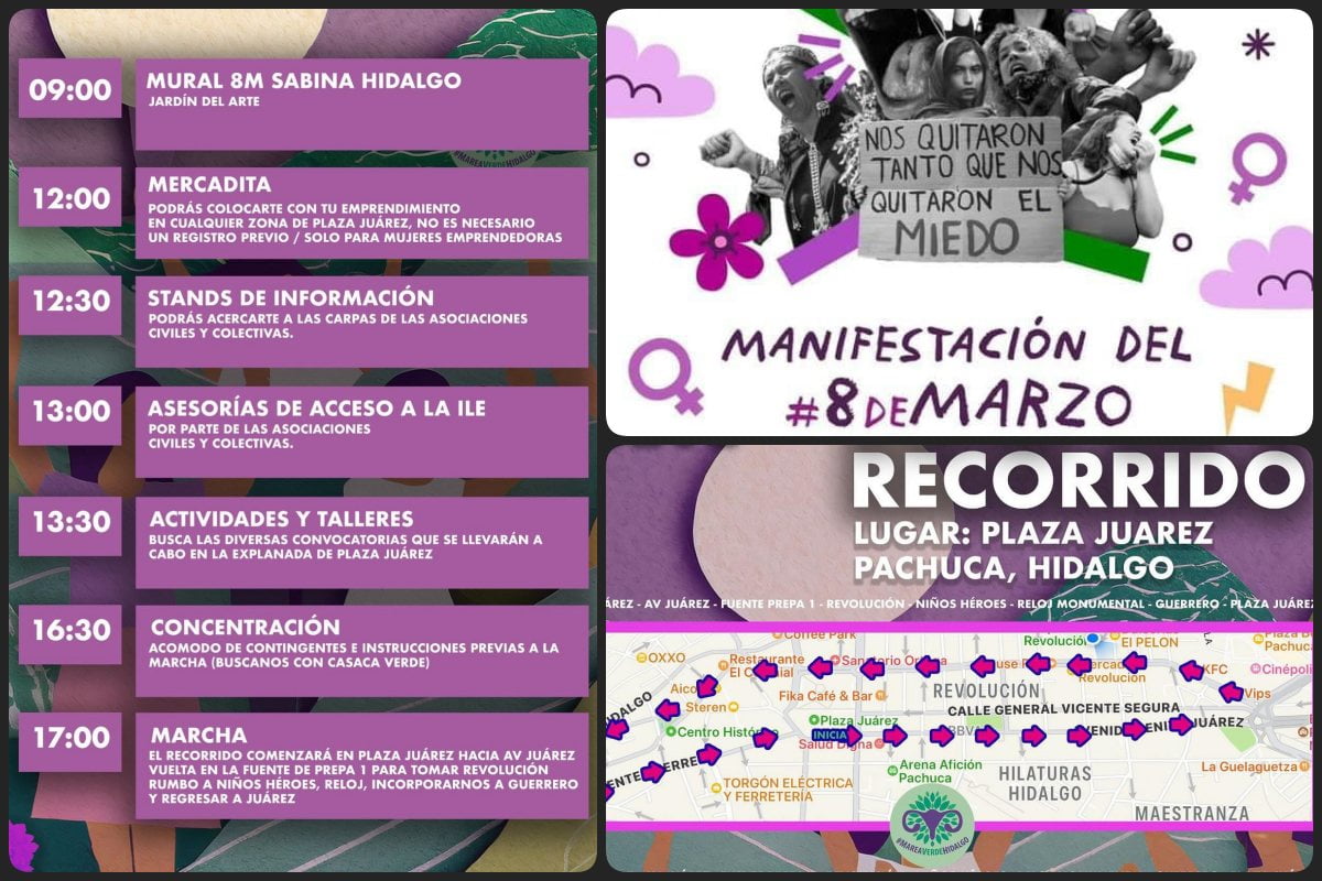 Día Internacional de la Mujer: estas son las actividades programadas en Pachuca por el 8M