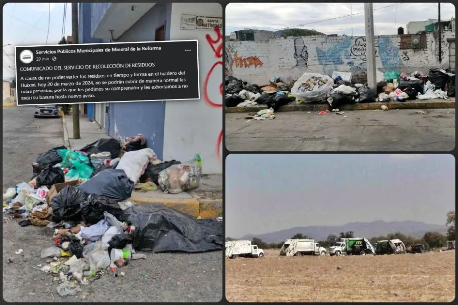 ¡Suspendido! Detienen recolección de basura en Mineral de la Reforma por tiempo indefinido