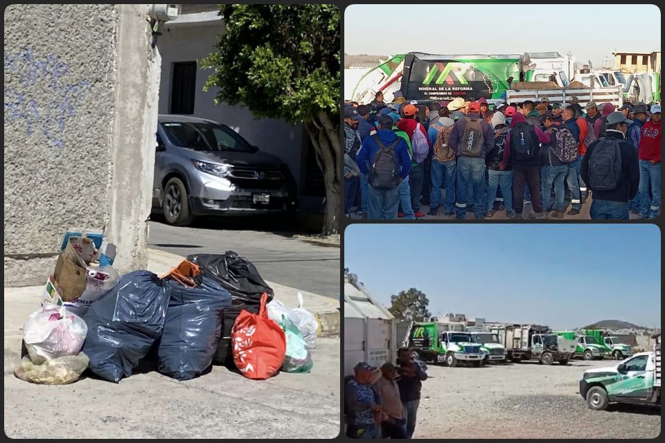 Crisis de recolección de basura ahora en Mineral de la Reforma; trabajadores se van a paro