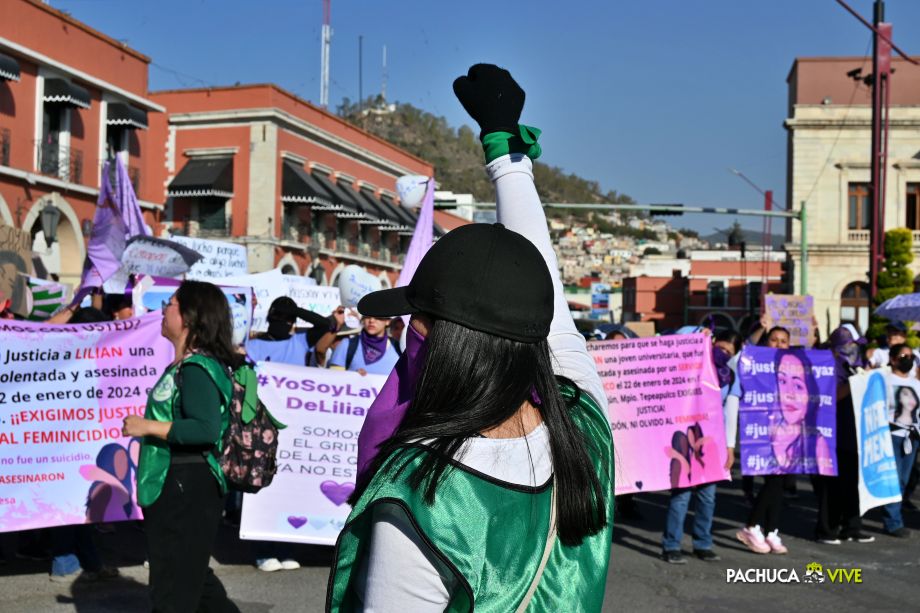 ¡Miles! Así se vivió la marcha 8M en Pachuca | Fotos y video