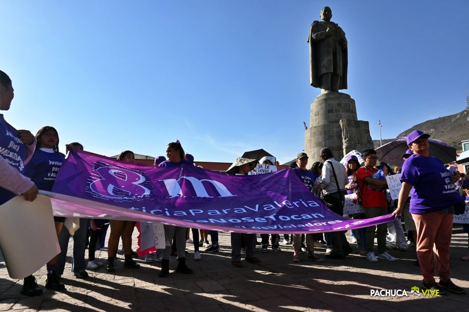 ¡Miles! Así se vivió la marcha 8M en Pachuca | Fotos y video