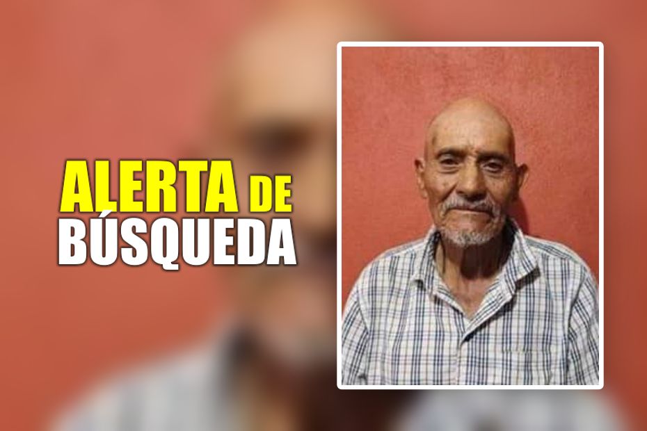 Piden ayuda para localizar a adulto mayor extraviado en Hidalgo