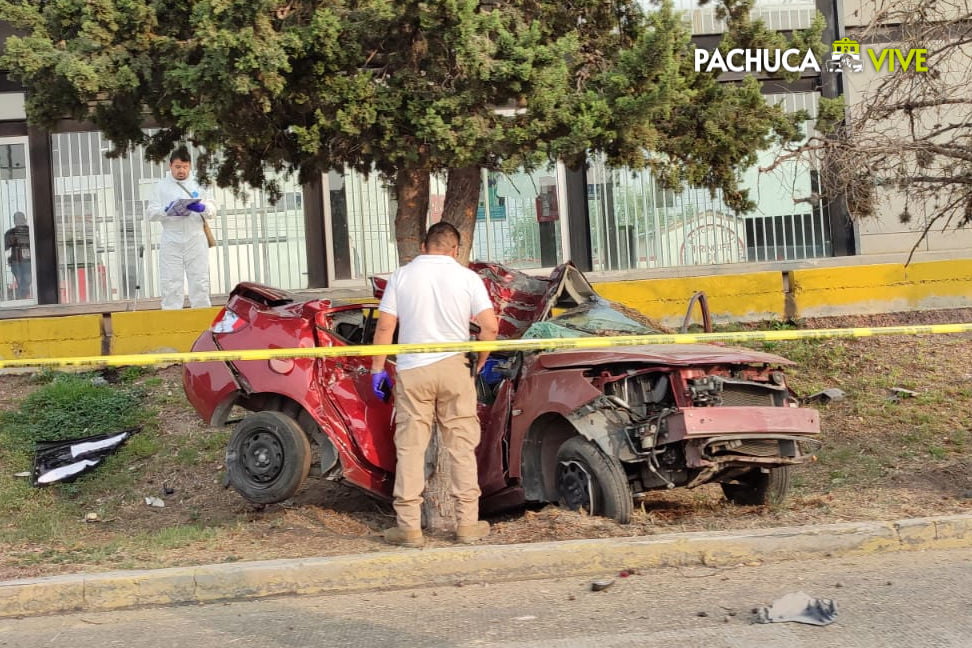 ¡Fatal! Conductor pierde la vida en trágico accidente ocurrido en el sur de Pachuca