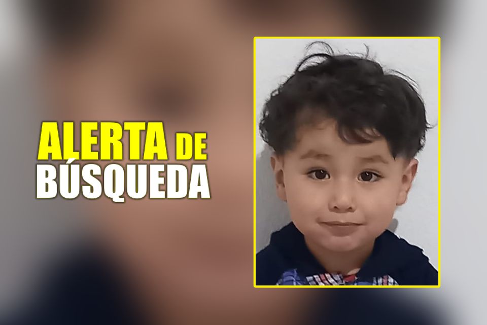 Oliver tiene dos años de edad y desapareció en Pachuca; piden ayuda para localizarlo