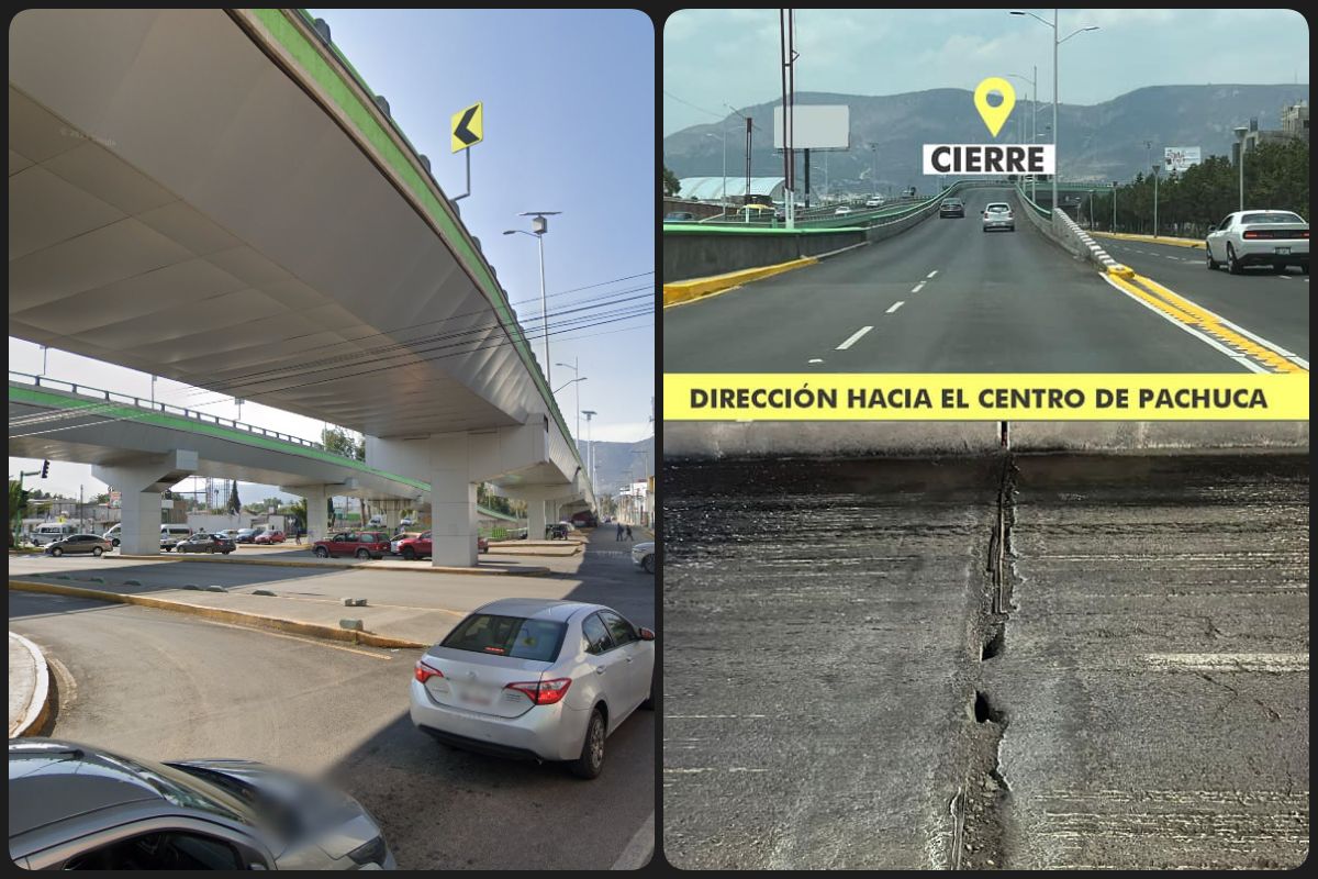 ¡Tómalo en cuenta! Cerrarán durante una semana este puente vehicular de Pachuca