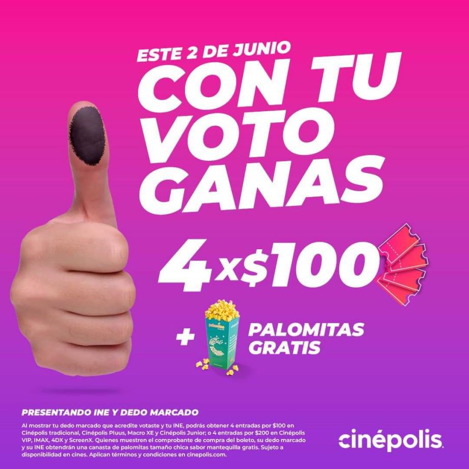 Elecciones 2024: café gratis y promos de cine para quienes voten el 2 de junio