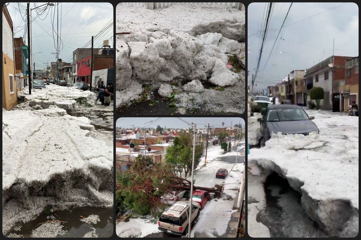 ¡Impresionante! Intensa granizada se desata en Puebla dejando gruesa capa de hielo y devastación | FOTOS y VIDEO