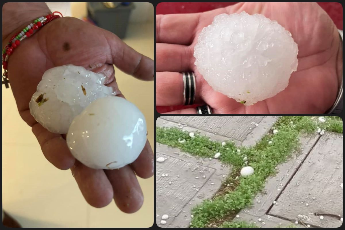 ¡Gigantes! Cae granizo casi del tamaño de pelotas de beisbol en Pachuca | FOTOS