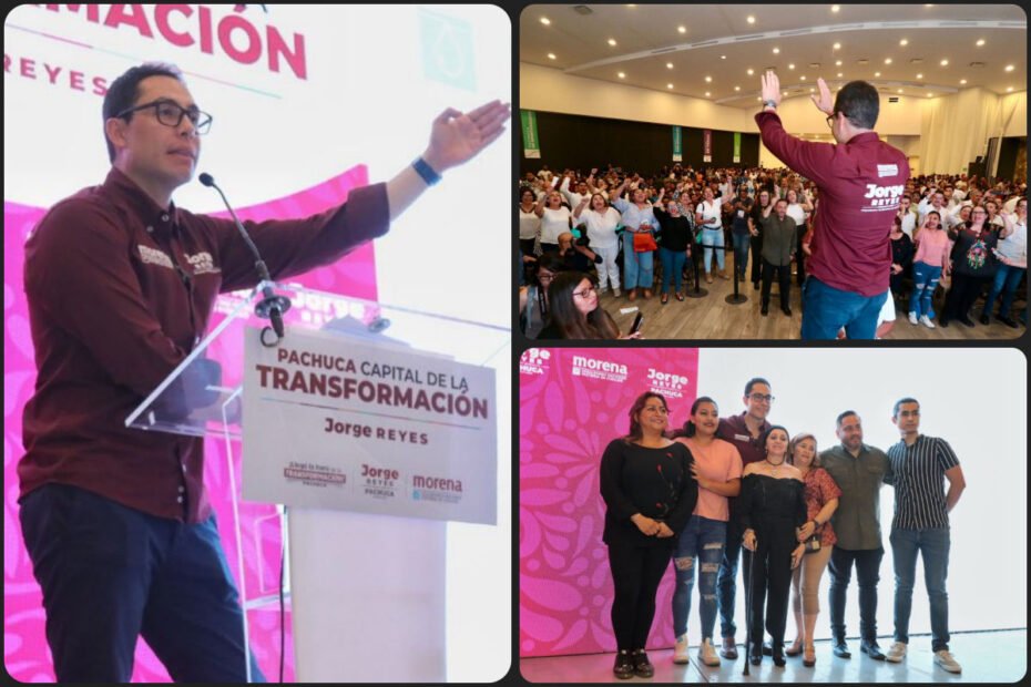 Presenta Jorge Reyes su plan para convertir a Pachuca en la "Capital de la Transformación"