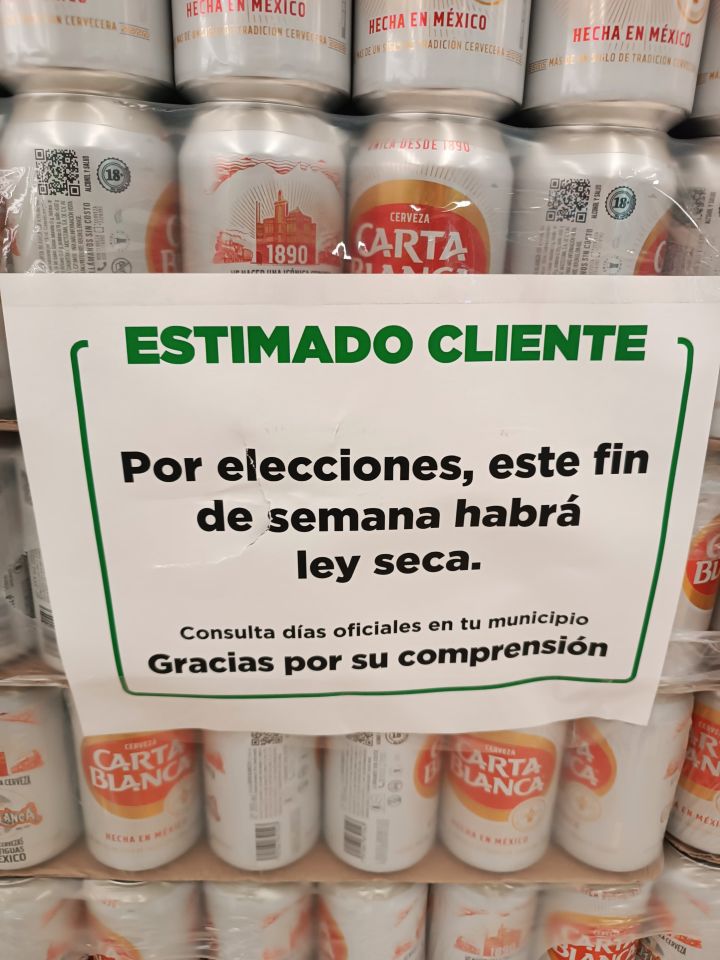 ¡Tómalo en cuenta! Ley Seca en Pachuca aplicará de sábado a lunes