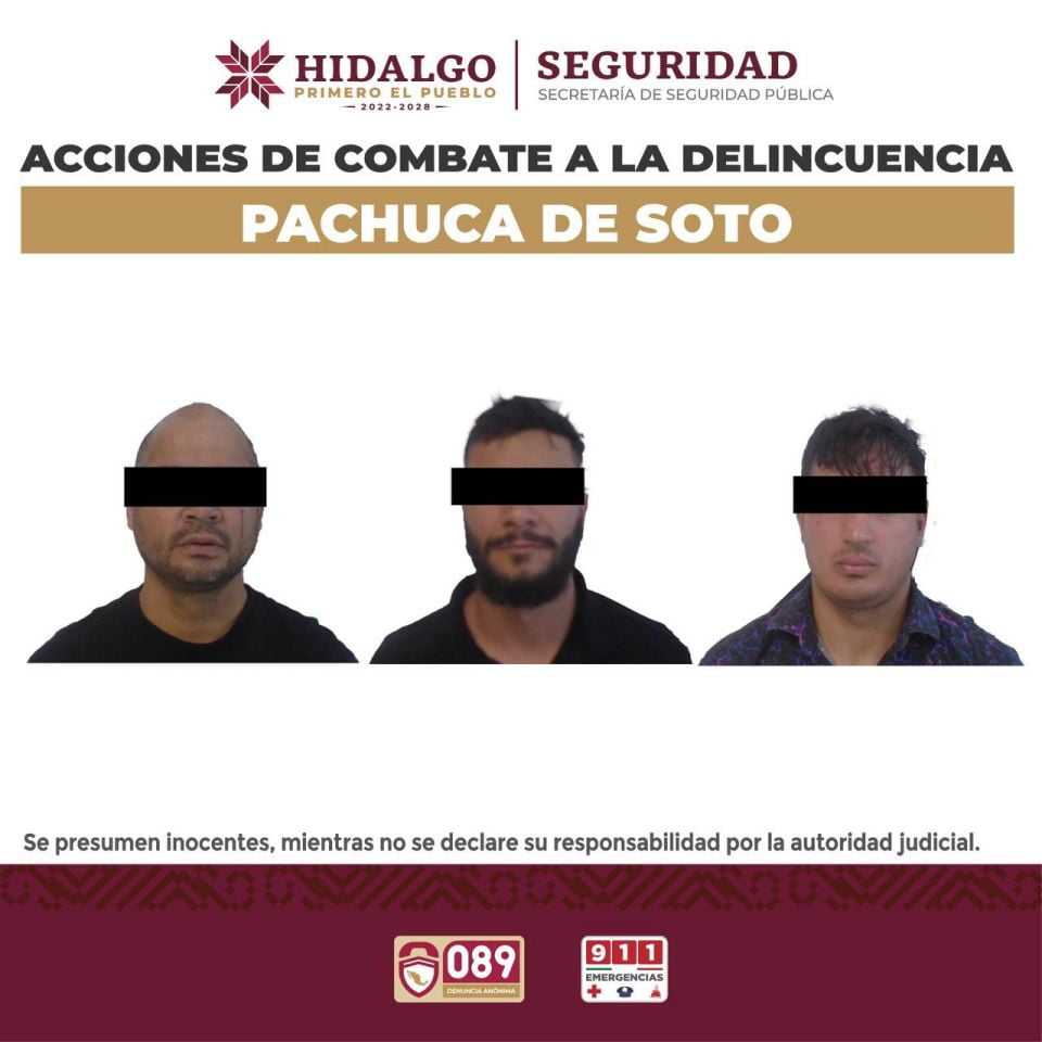 ¡Atrapados! Venezolanos atracan céntrico consultorio médico en Pachuca y acaban detenidos