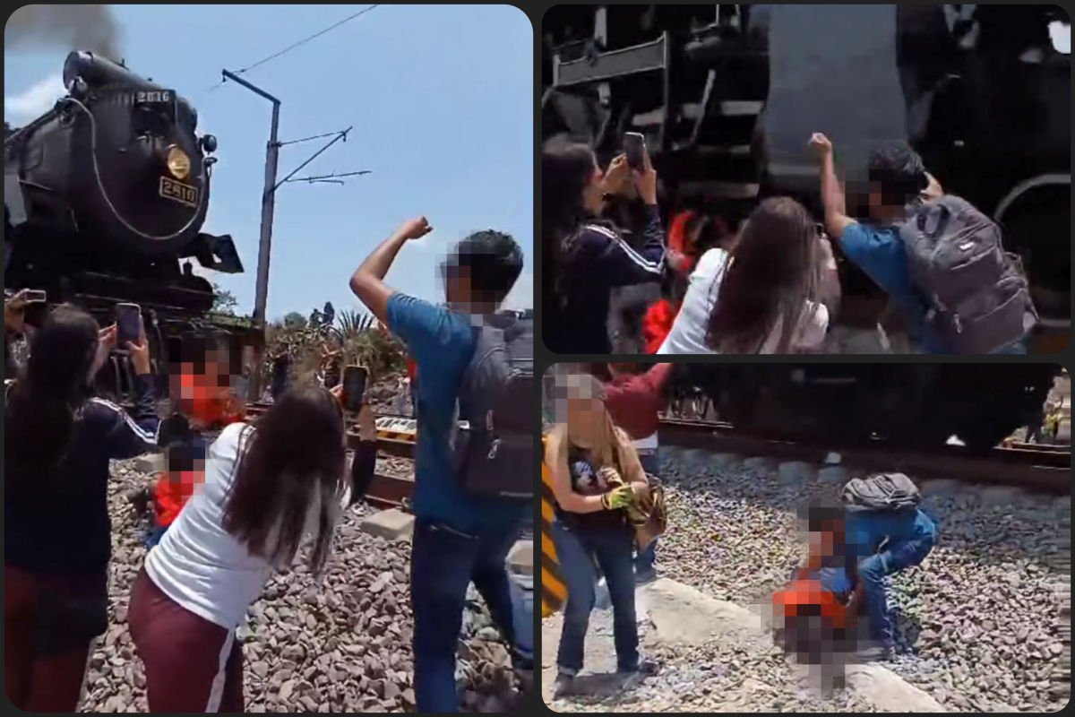 ¡Trágico! Mujer pierde la vida al intentar tomarse una selfie con la Locomotora Empress 2816 en Hidalgo (video)