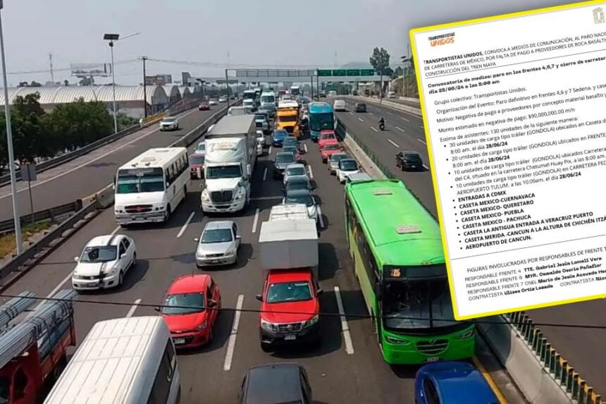 ¡ojo Transportistas Realizarán Mega Bloqueo Este Viernes En La México Pachuca Y Otras 2417