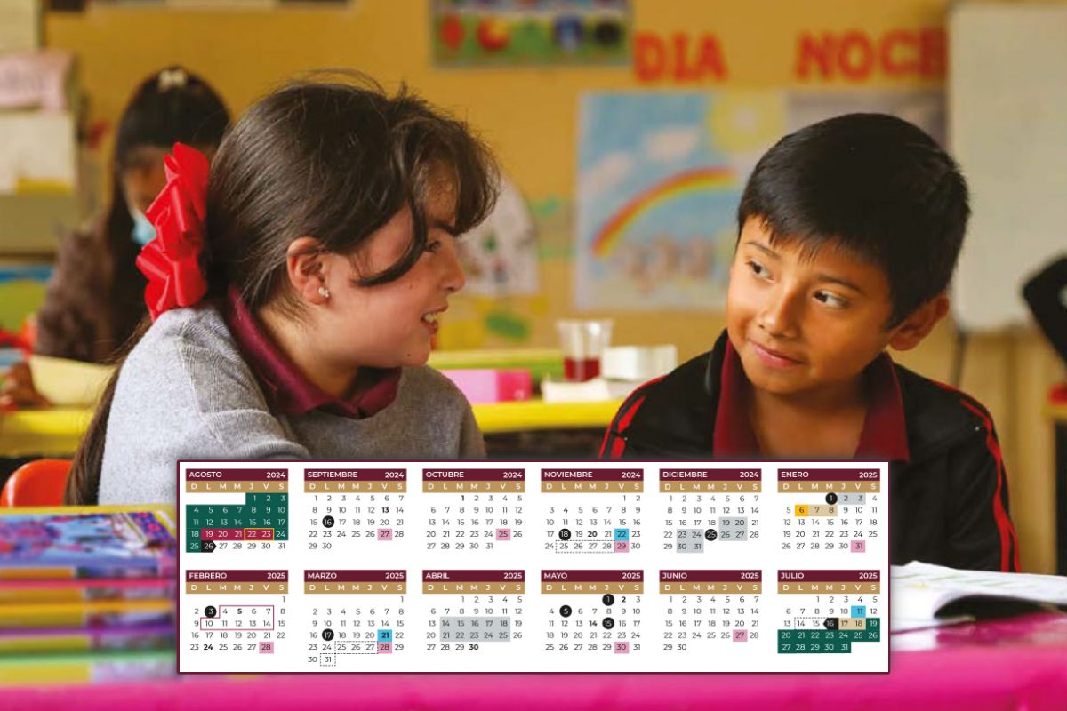 Listo el calendario escolar de la SEP de educación básica para el ciclo 2024-2025