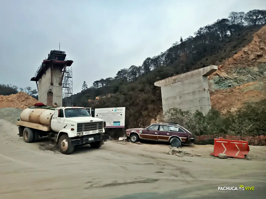 #EnFotos: Avances de la carretera Real del Monte - Huasca