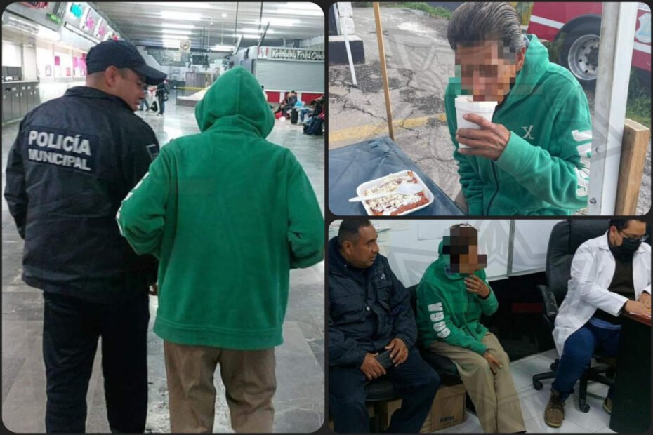 Adulto mayor es hallado desorientado en la Central de Autobuses de Pachuca; tenía reporte de desaparición